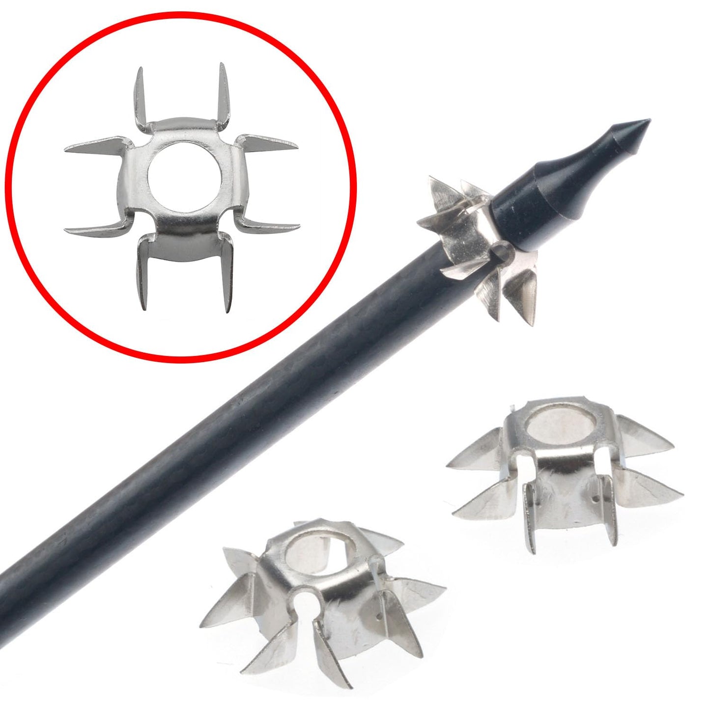 CHENJIN 8 Paw Judo Blunt Tip 12PCS 8 Paw Judo Blunt Tip Archery Judo Broadheads 25 Grain Hunting Small Game Arrow Heads Paw Point for OD 6.2mm Arrow Shaft Hunting Shooting Target