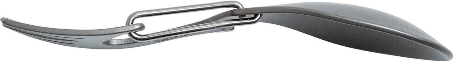 Kershaw Ration Multi Tool Spork, Stainless Steel Spoon, Fork, Carabiner and Bottle Opener, Regular and XL Sizes