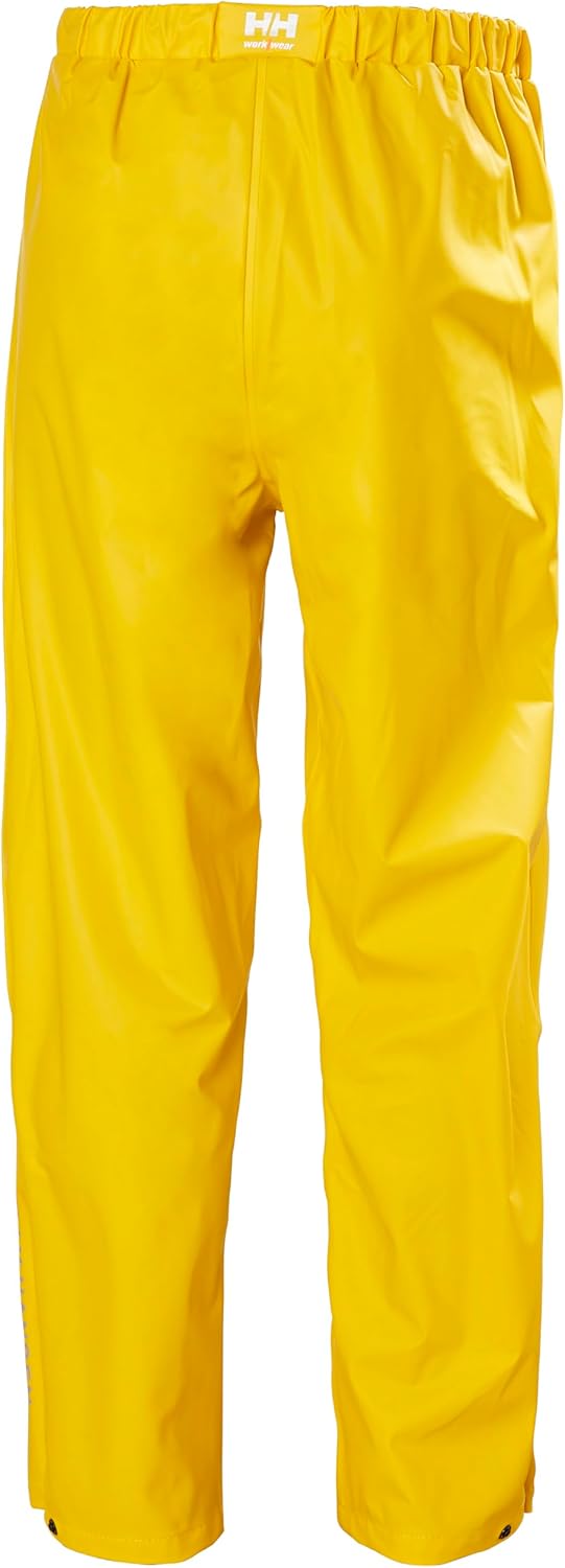 Helly-Hansen Workwear Voss Men's Waterproof Rain Pants - Elastic Waist, Adjustable Hem - Reflective Safety Waterproof Pant