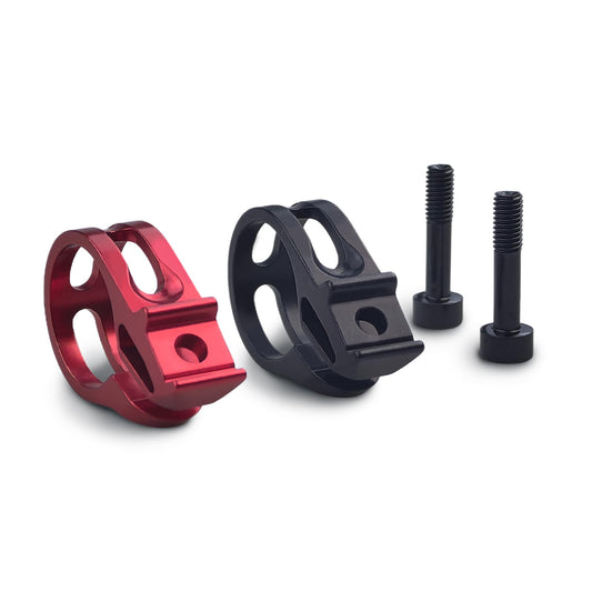 2Pcs Bicycle Shifters Clamp, 22.2mm Aluminum Alloy Bike Trigger Clamp with Screw, Mountain Bike Shifters Clamp Compatible with X7 X9 X0 XX XO1 XX1