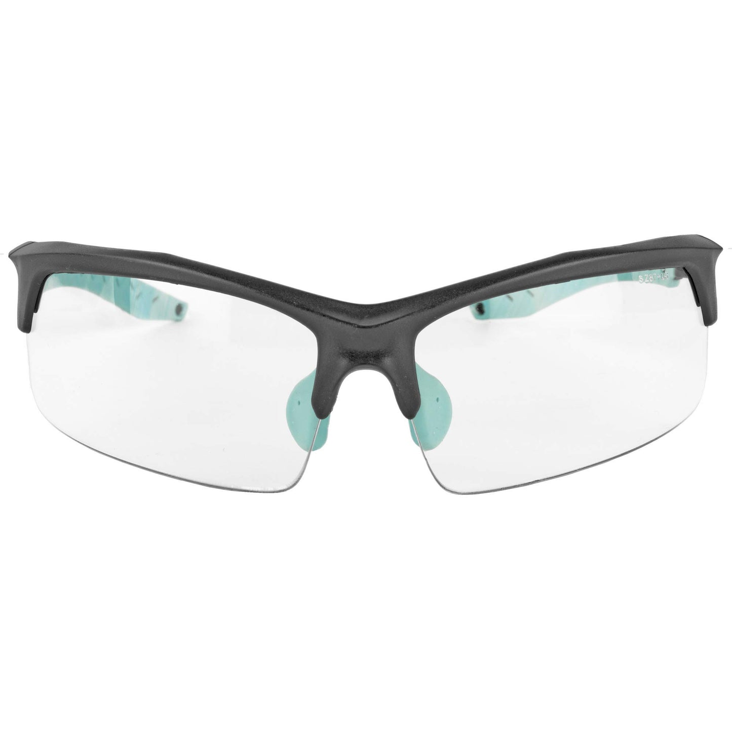 Walker's Game Ear Teal Shooting Glasses Razor Slim Electronic Muff - Teal
