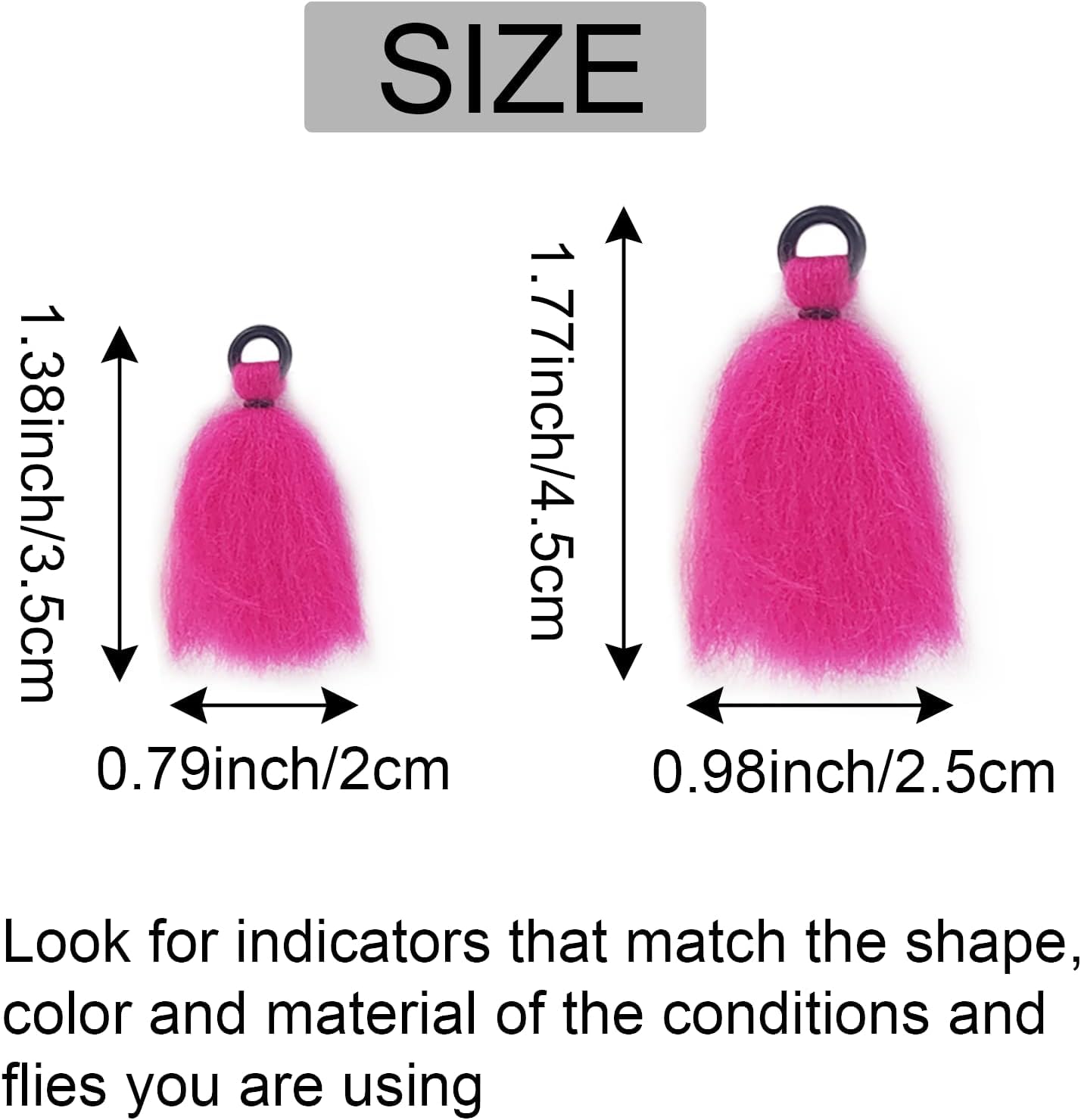 Aventik Wool, Yarn, Foam Indicator Hand Tied Floating Fly Fishing Nymphs & Dry Fly Fly Fishing Foam Nymph& Dry Fly (Combo D: 6colors 12pc, Yarn Indicator)