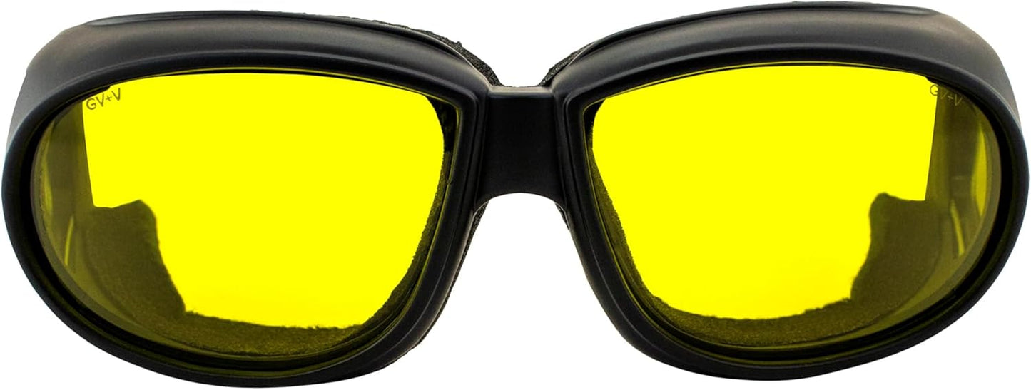 Global Vision Outfitter 24 Sunglasses Matte Black Frames w/Photochromic Yellow to Smoke Lenses ANSI Z87.1+