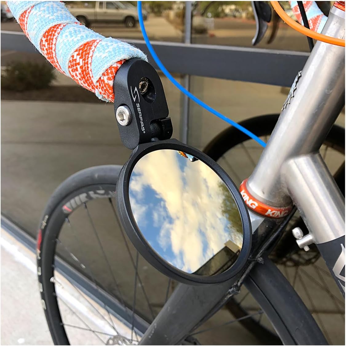 Serfas MR-3 62mm Glass Lens Bicycle Handlebar Mirror