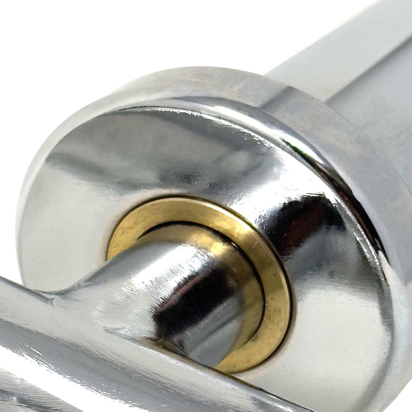 FITNESS MANIAC 34" Barbell Solid Olympic Chrome Tricep Hammer Curl Fitness Gym Weight Bar Home Gym Weightlifting Exercise Training Bars Powerlifting 34 Inches