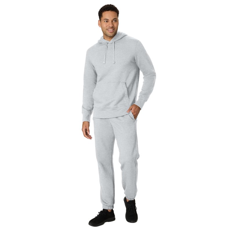 Hanes ComfortBlend Men's Originals Midweight Joggers with Pockets, Fleece Sweatpants, 30" Inseam, Light Steel