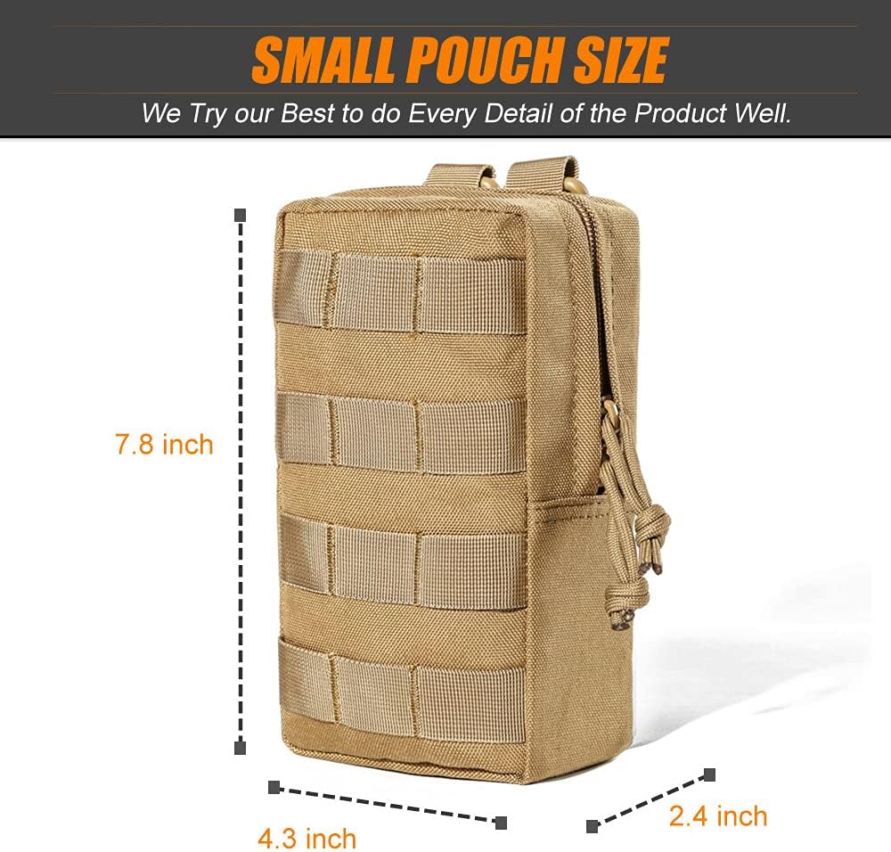 Upgraded Tactical Water Bottle Holder | Molle Pouch for Travel & Hydration