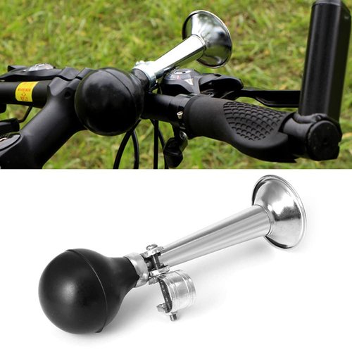 YehVeh 2 Pack Bugle Horn Bike Bell Metal Classic Bicycle Bell Bike Horn Clown Horn Handlebar Mount Rubber Squeeze Air Horns for Mountain Bike Cruiser Bike Toddler Tricycle Kids Bike Children's Bike