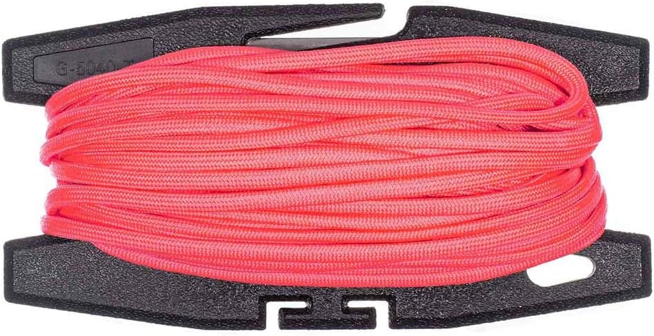 Paracord Spool Tool with 50 Feet of 550 7 Inner Strand Parachute Cord