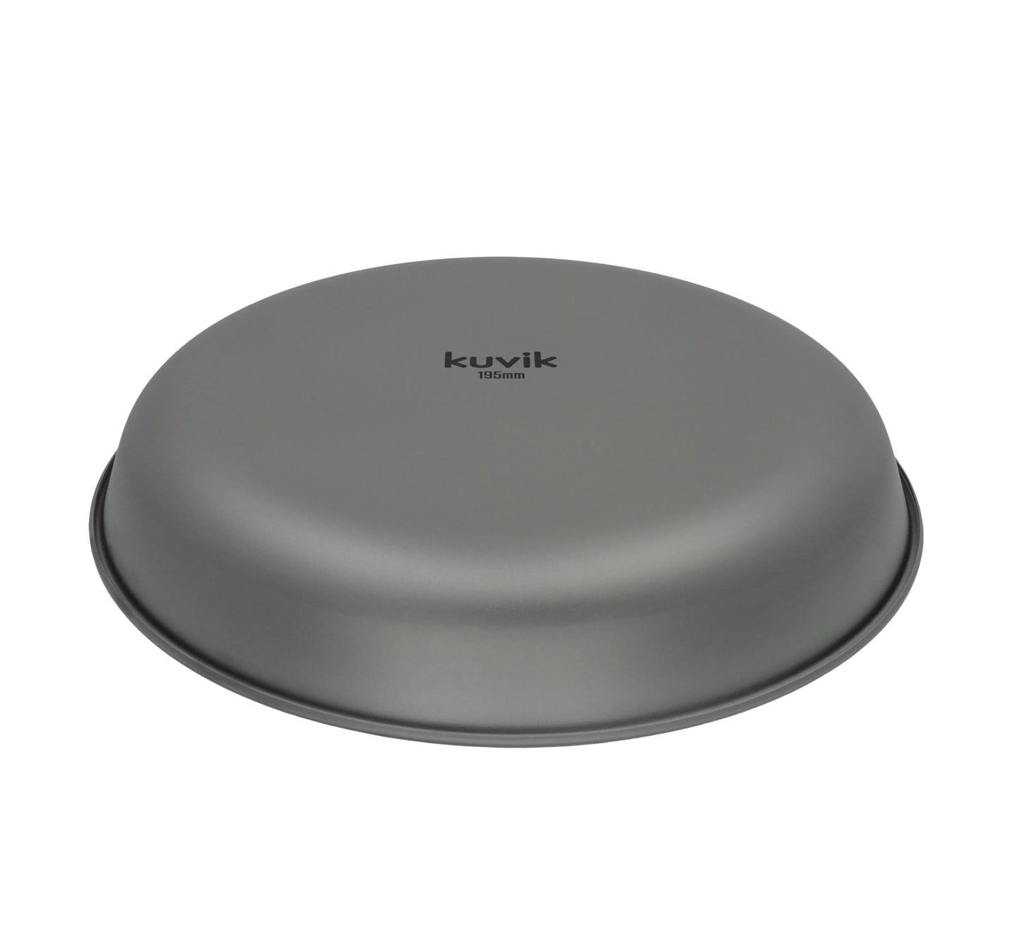 Kuvik Titanium Plate 7.7" Diameter (195mm) - Ultralight and Compact Dinner Plate for Backpacking, Camping, and Survival