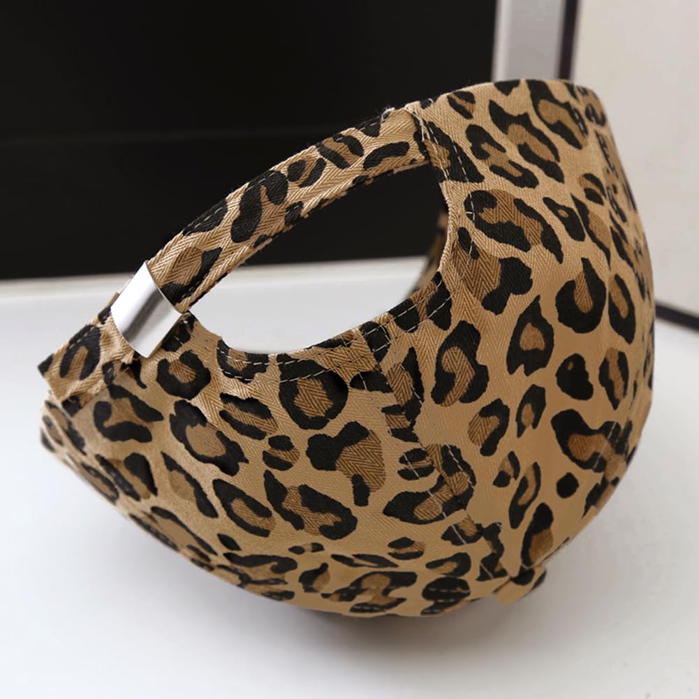 Khaki Leopard Baseball Cap for Women Men Adjustable Stylish Unconstructed Plain Cap Sports Hat