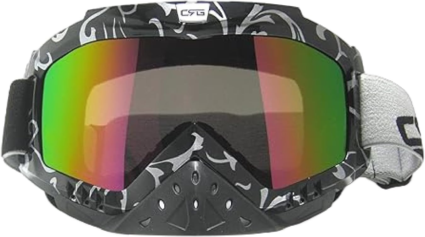CRG Sports Motorcycle Goggle Motocross ATV Dirt Bike Off Road Racing Goggles for Man, Woman, Adult