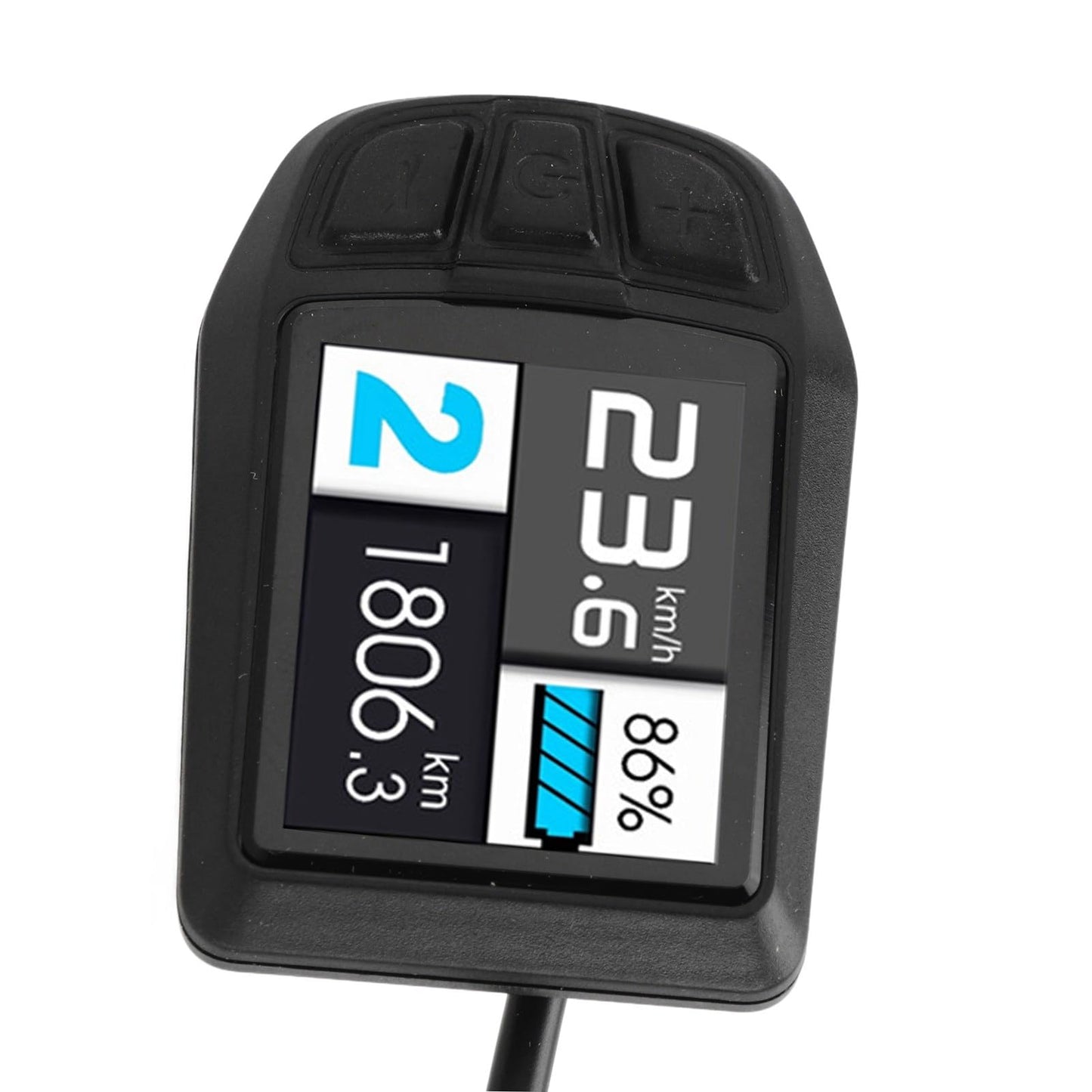 2023 Upgraded 22.2mm Colorful E Display, IPX64 and Computer, UKC3 ABS Multifunction LCD Display Meter, Assisted Conversion Accessories
