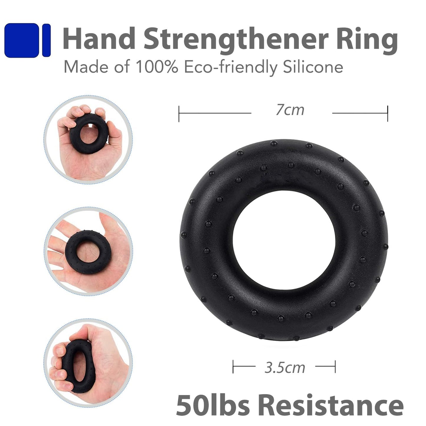 Grip Strength Trainer Kit with Finger Exerciser, Hand Grip Strengthener, Hand Extension Exerciser, Stress Relief Ball, Grip Ring, Gyro Ball for Muscle Building and Injury Recover