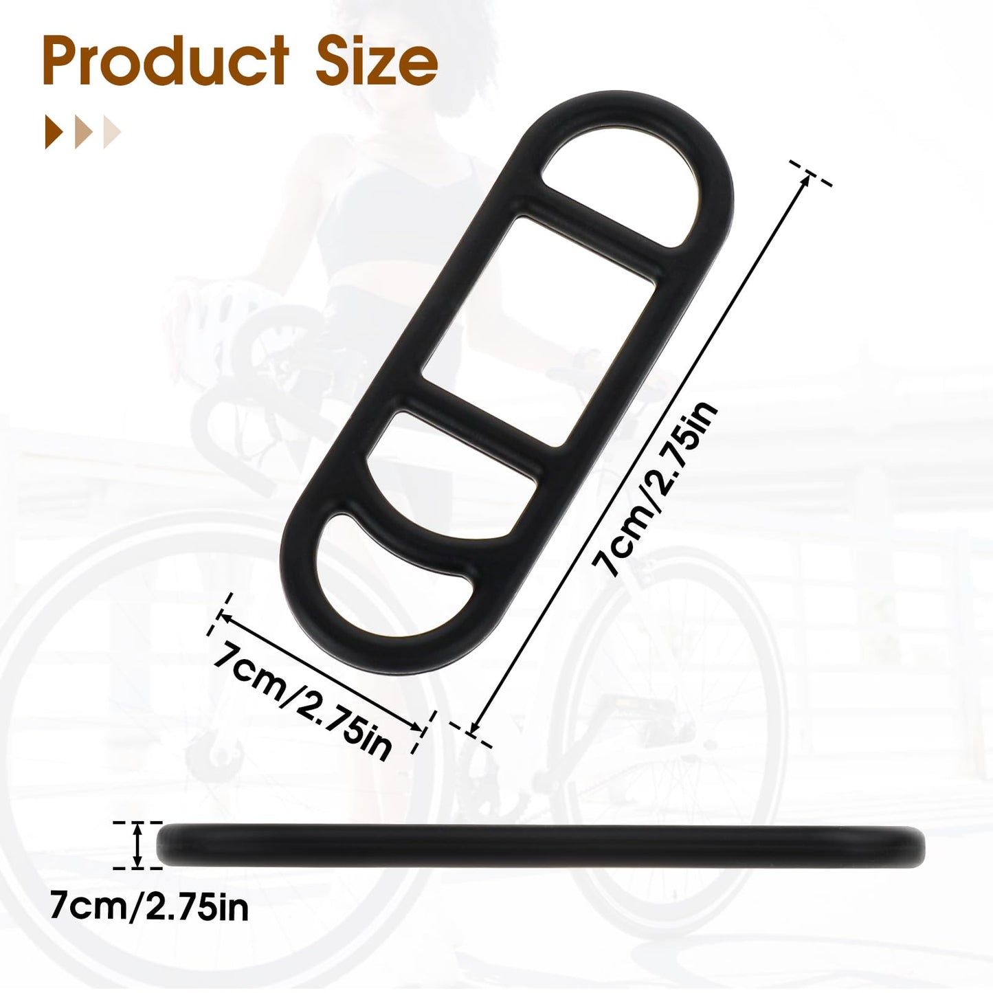 10 Pieces Bicycle Light Silicone Straps Bike Silicone Mount Band Rubber Light Strap Replacement Bike Flashlight Mount Band Black Cycling Rubber Bands for Road Mountain Bike, Most Bicycle Light Sets