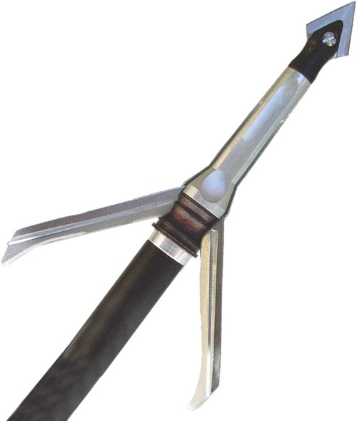 Grim Reaper 1803 Razorcut Broadhead 100 Grain – 3-Blade 1-3/8" Cut, Stainless Steel Tip, Crossbow Broadhead for Hunting