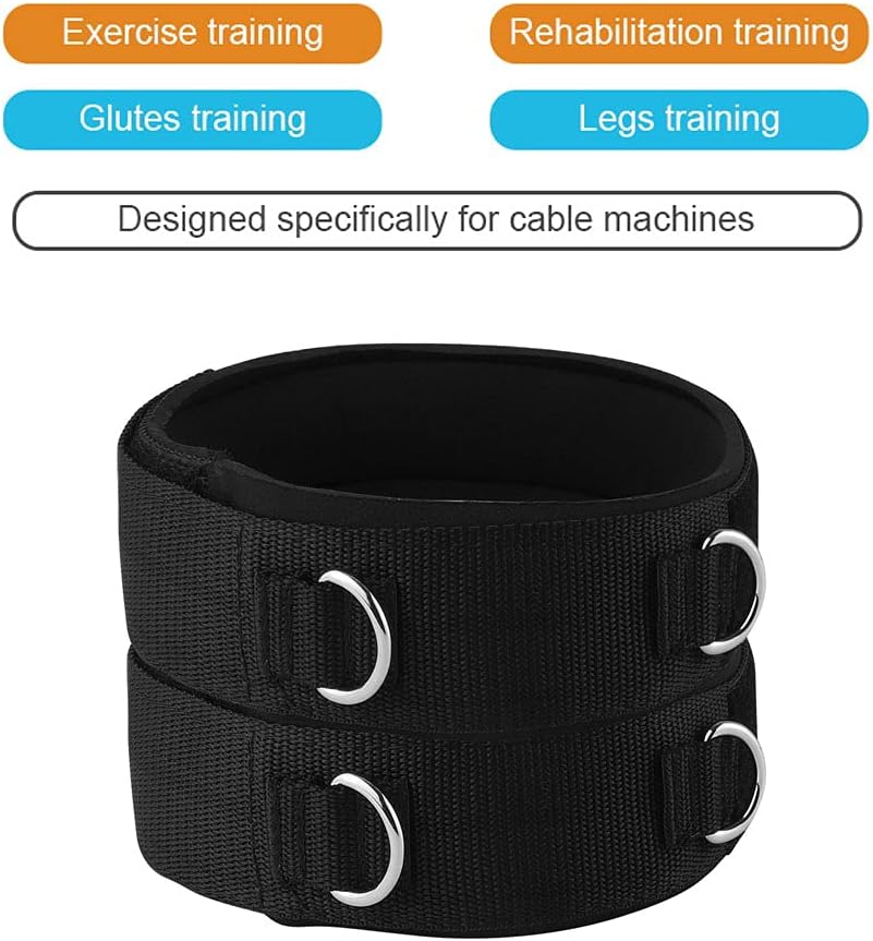 1 Pair Thigh Strap Neoprene Padded Fitness Legs Cuff Adjustable Strength Training Accessories Speed Exercise for Taekwondo Football Running