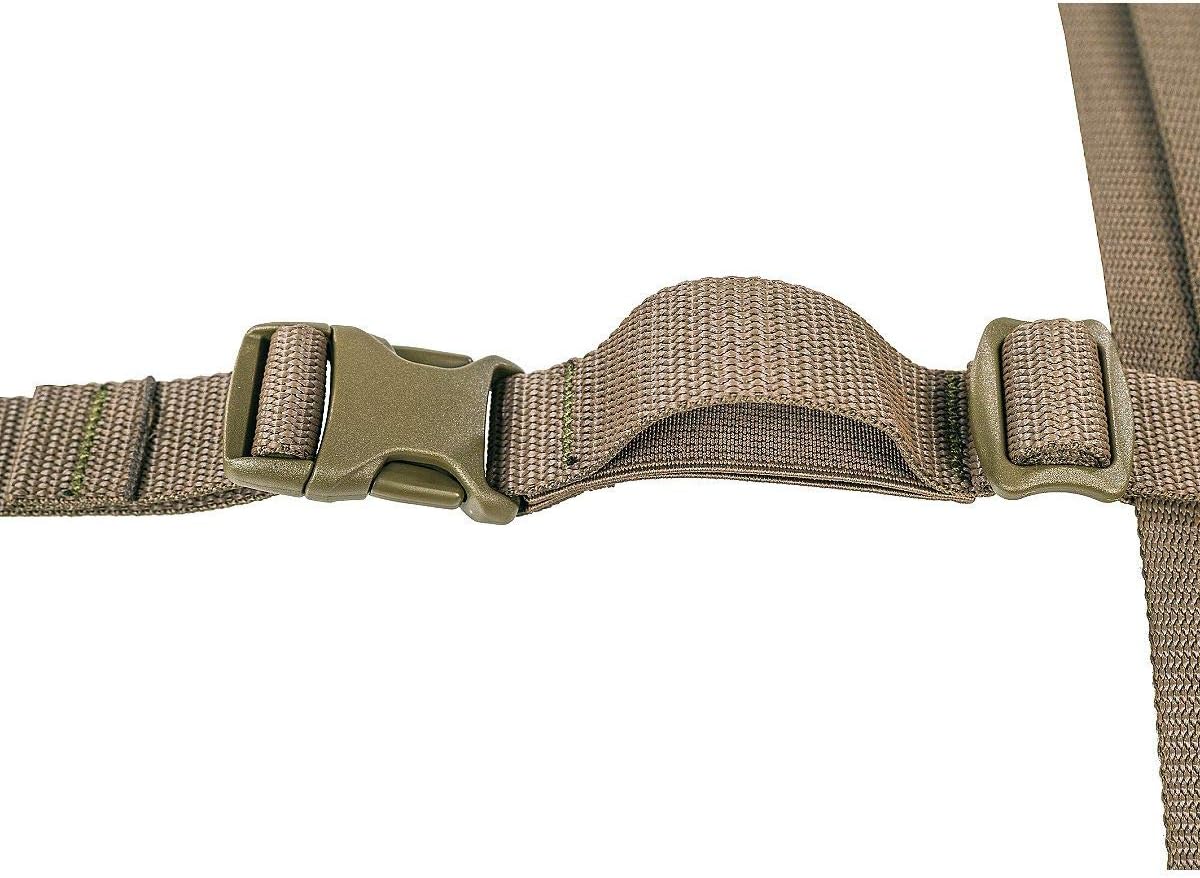 Tasmanian Tiger Warrior Belt MK III, Tactical Battle Belt, MOLLE Webbing, Chest Strap Carrying System, Small, Olive