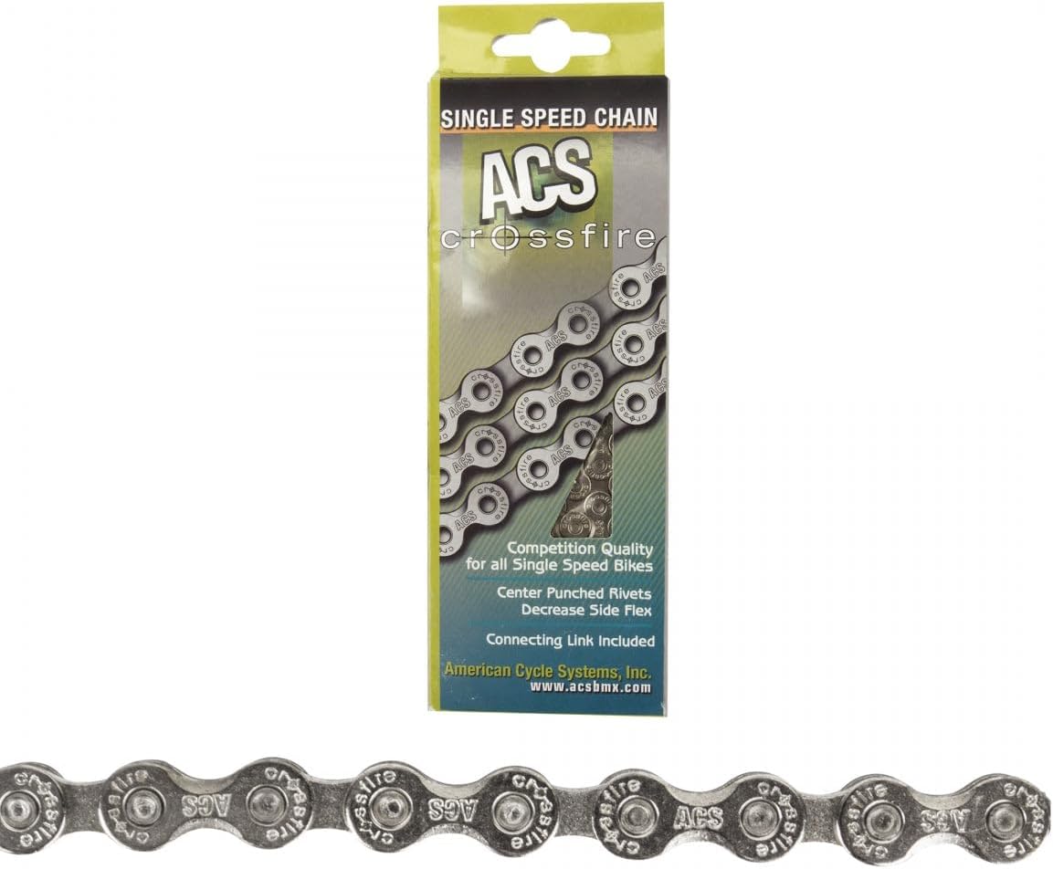 Acs Crossfire Chain - 106L, 3/32", Nickel
