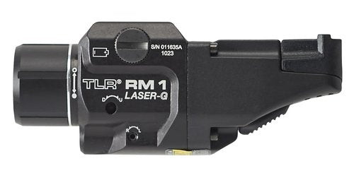 Streamlight 69443 TLR RM 1 G 500-Lumen Rail-Mounted Tactical Weapon Light with Integrated Green Aiming Laser, Remote Pressure Switch, and Key Kit, Black