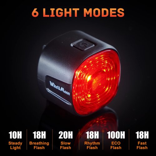 Bike Rear Light Rechargeable Taillight: Semaho Safety Bicycle Tail Lights for Night Riding