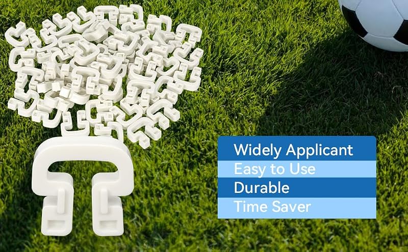 100 Soccer Net Clips Durable Nylon Goal Lock Fasteners for Soccer Goal Systems