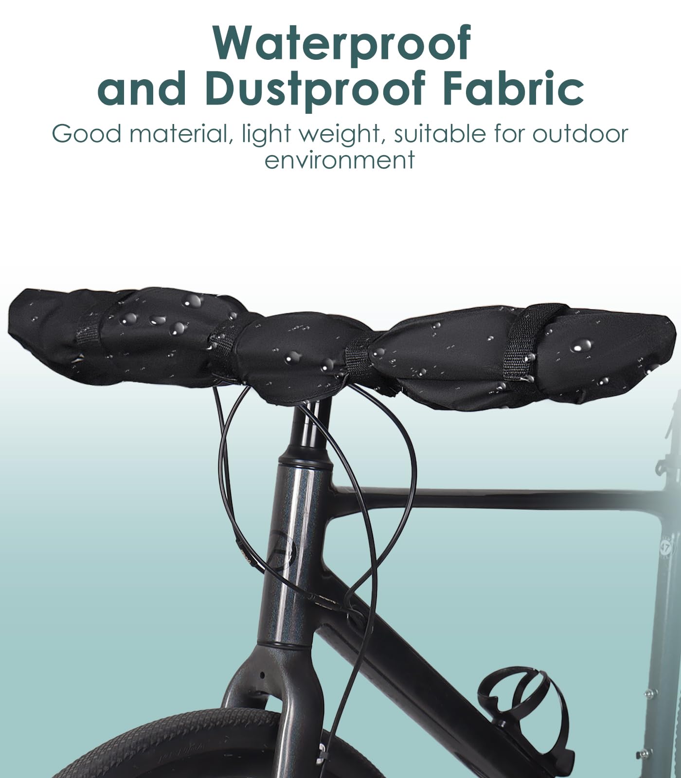 2 pcs Handlebar Cover Ebike Transport Protection, (35.8x 9 in) Widen lengthen Handlebar Protective Cover Handlebar Hood for Rear Rack Handlebar Rain