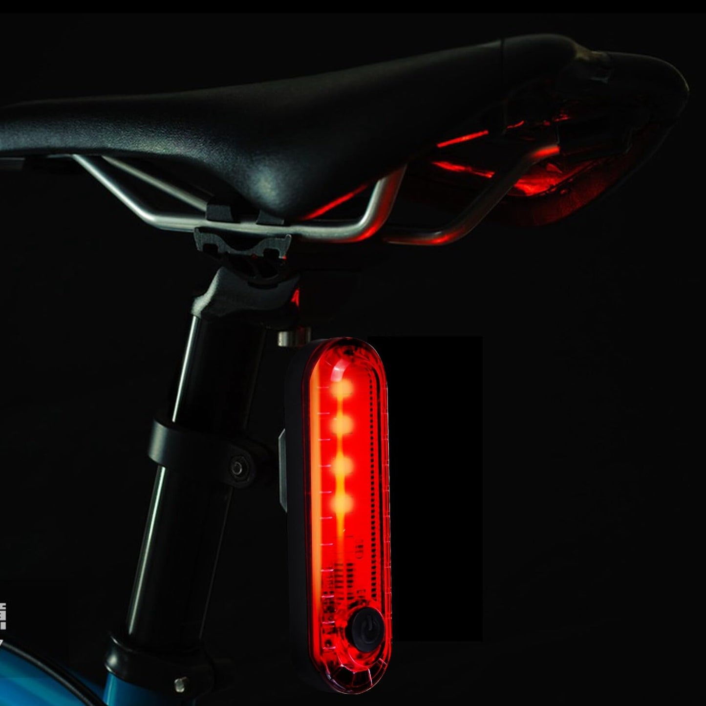 Eforcase 2PCS Bike Tail Light Rechargeable - USB Rechargeable LED Bike Tail Light - Rear Red Bike Light for Night Riding, Flashlight Back Bicycle Taillights with 4 Light Mode