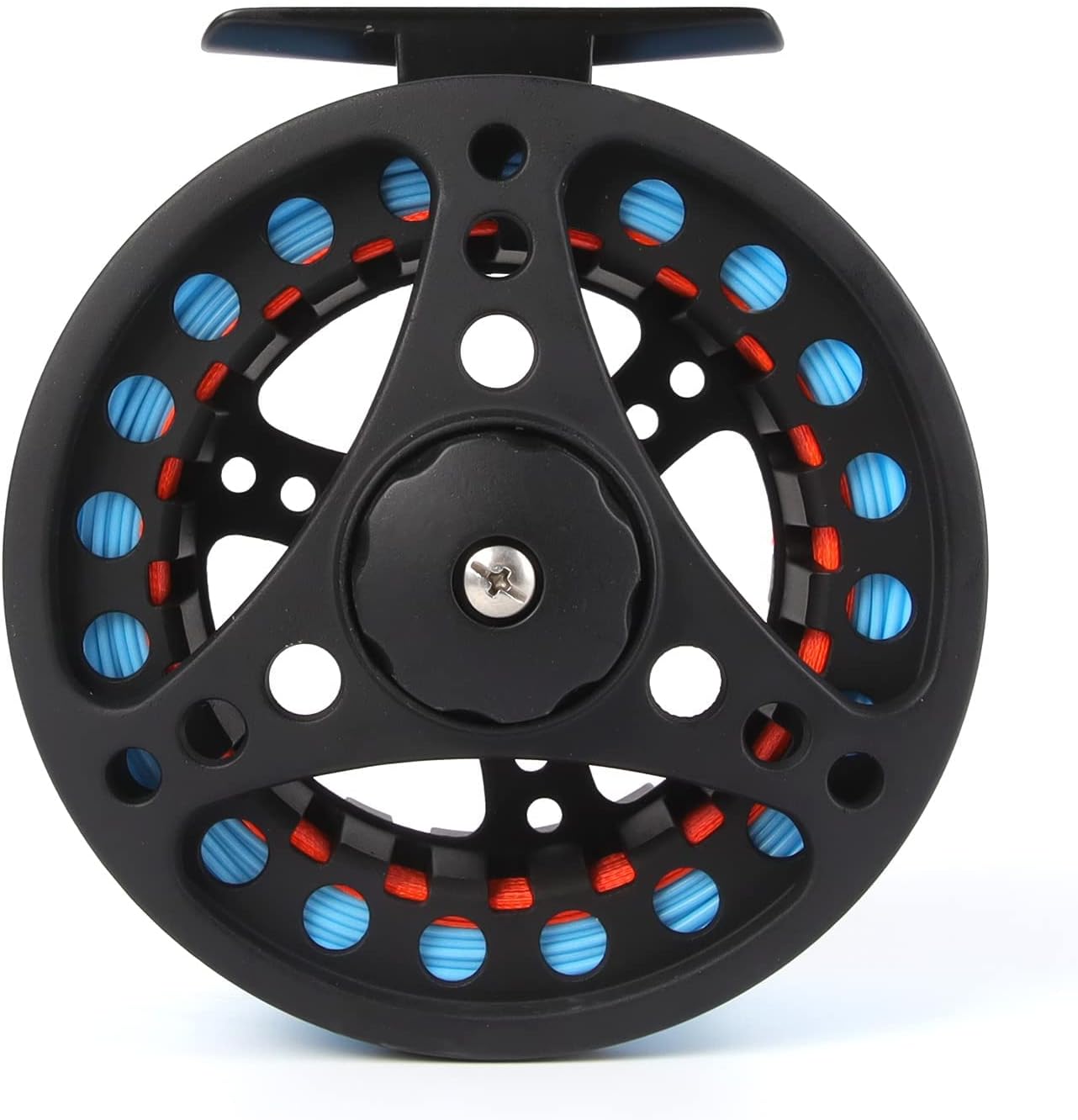 (1/2WT 3/4WT 5/6WT 7/8WT) Fly Reel with Line Combo Aluminum Alloy Large Arbor Fly Fishing Reels Weight Forward Fly Line with Braided Backing Taper Leader Pre-Tied