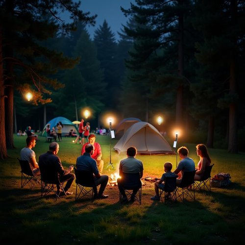 Camping Lantern, USB Rechargeable Magnetic Camp Flashlight, Mini Camp Light for Power Outages and Emergencies, Hiking(TD-A2-1)