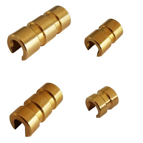 ZOEKO Bow String Nocking Points Bowstring Brass Nock Point Archery Accessories, Speed Nocks for Recurve and Compound Bow (8 Pieces) (ID:0.125", OD:0.250", Length:0.640")
