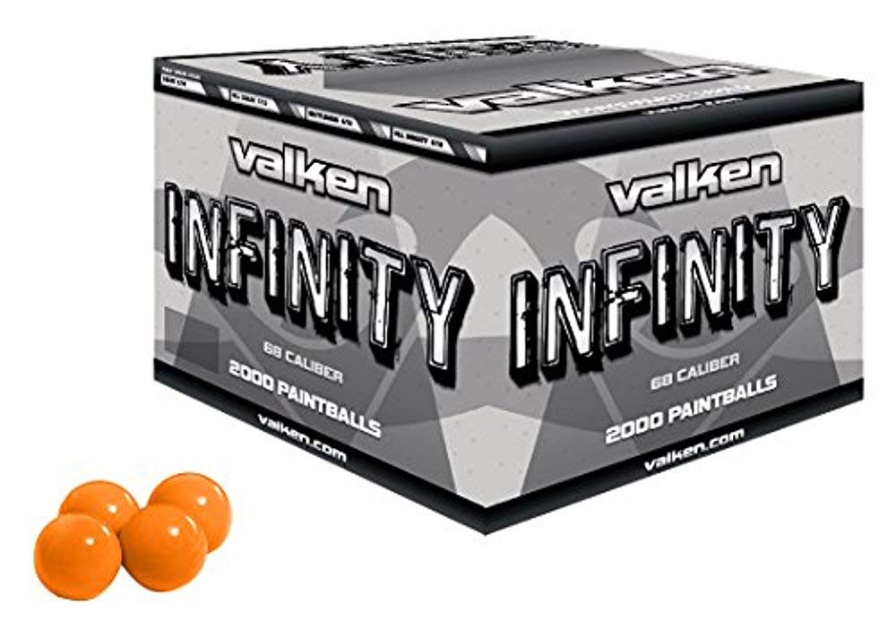 Valken Infinity Paintballs - 68cal - 2,000ct - Pink-Pink Fill & Infinity Paintballs - 68cal - 2,000ct - Orange-Orange Fill