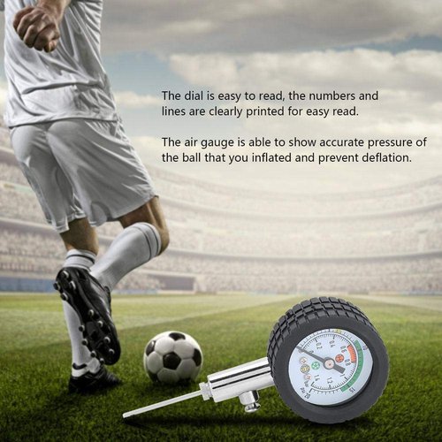 Ball Pressure Stainless Steel Accurate Air Pressure for Football Soccer Basketball Volleyball and Other Balls