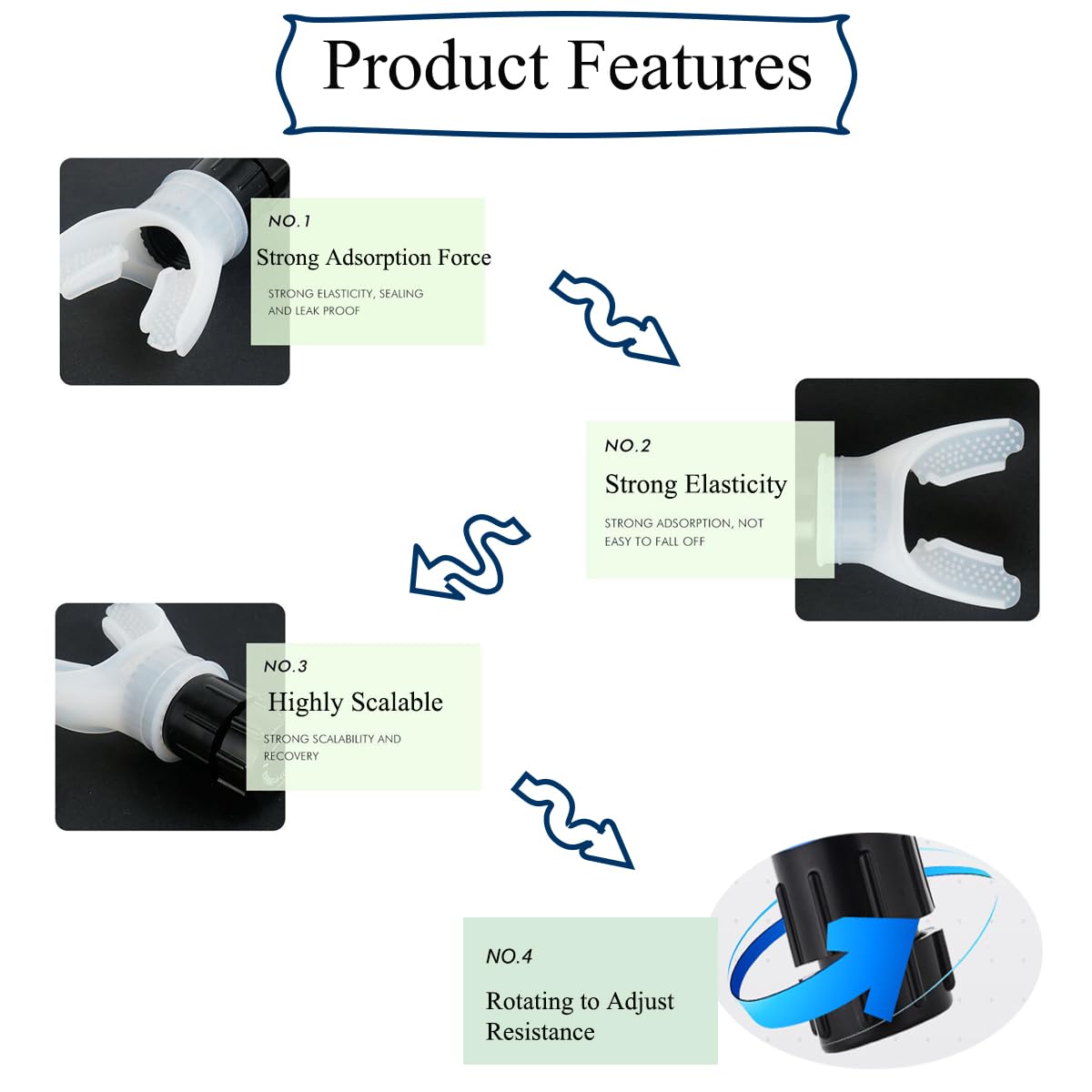 2PCS Portable Muscle Trainer,Exercise Device with Variable Settings,Improve Strength and Endurancee,Lightweight, Portable, and Easy to Clean