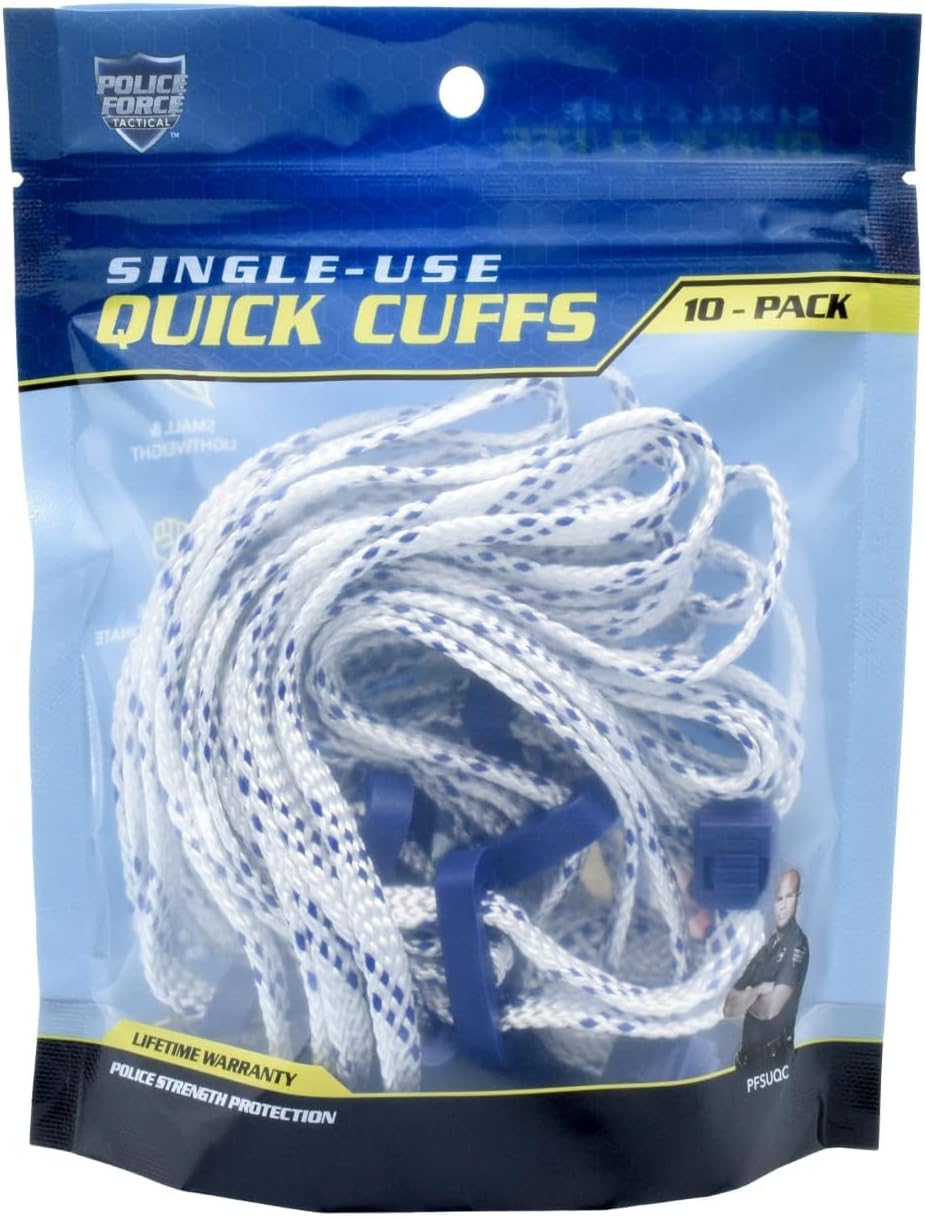 Streetwise Quick Cuffs (10 Pack) – Single-Use Nylon Secuirty Loops, Lightweight Disposable Security Ties for Event Use, Emergency Kits, and Field Readiness
