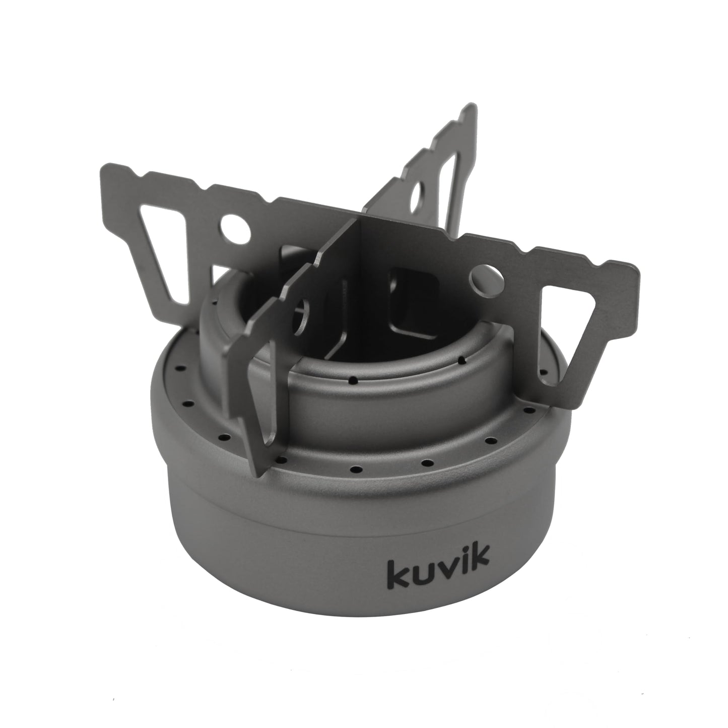 Kuvik Titanium Alcohol Stove & 750ml (25.4 oz) Titanium Pot Bundle