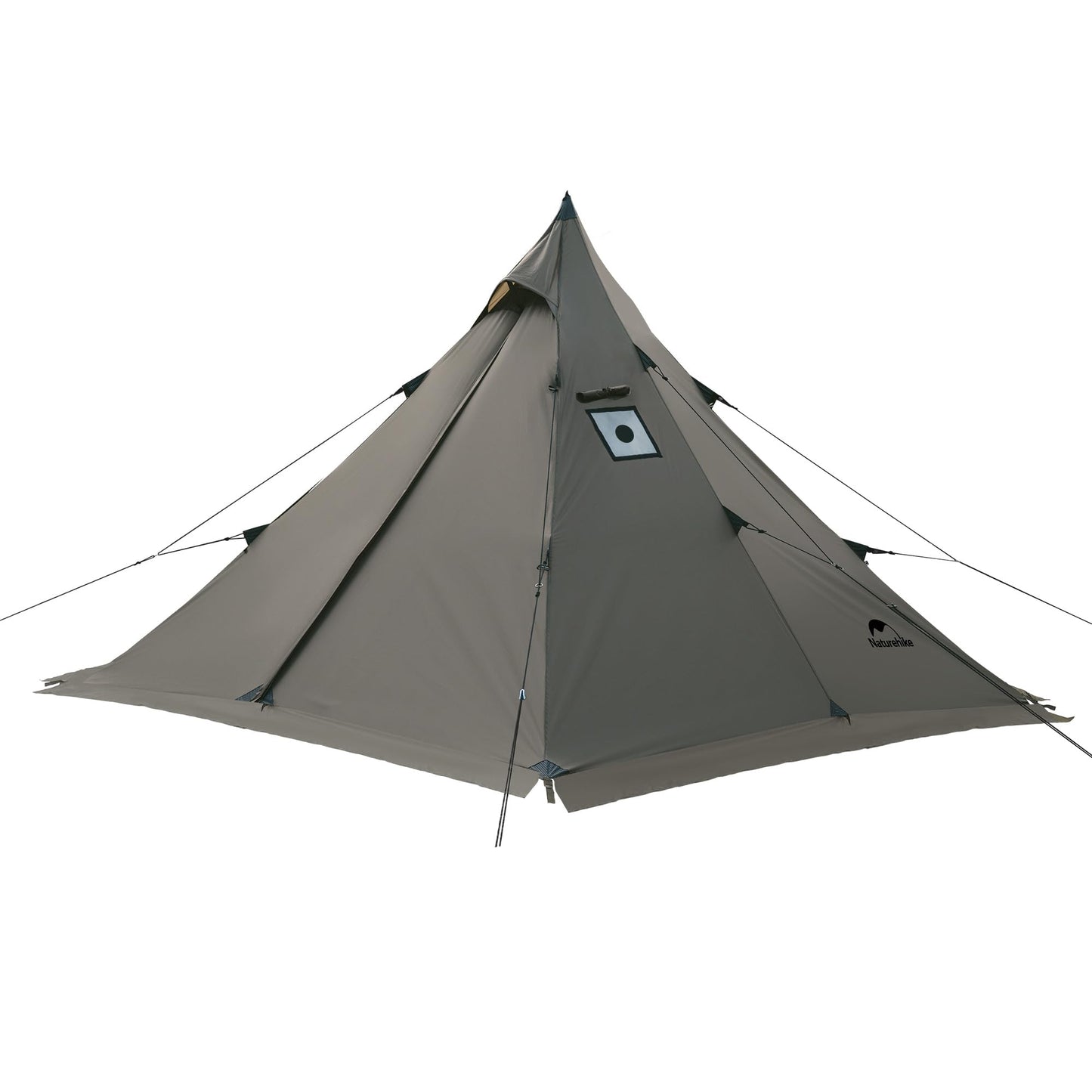 Naturehike Ranch Fire Teepee Tent, 4 Season Hot Tent with Stove Jack, Windproof Waterproof Cold Weather Winter Tents for Camping
