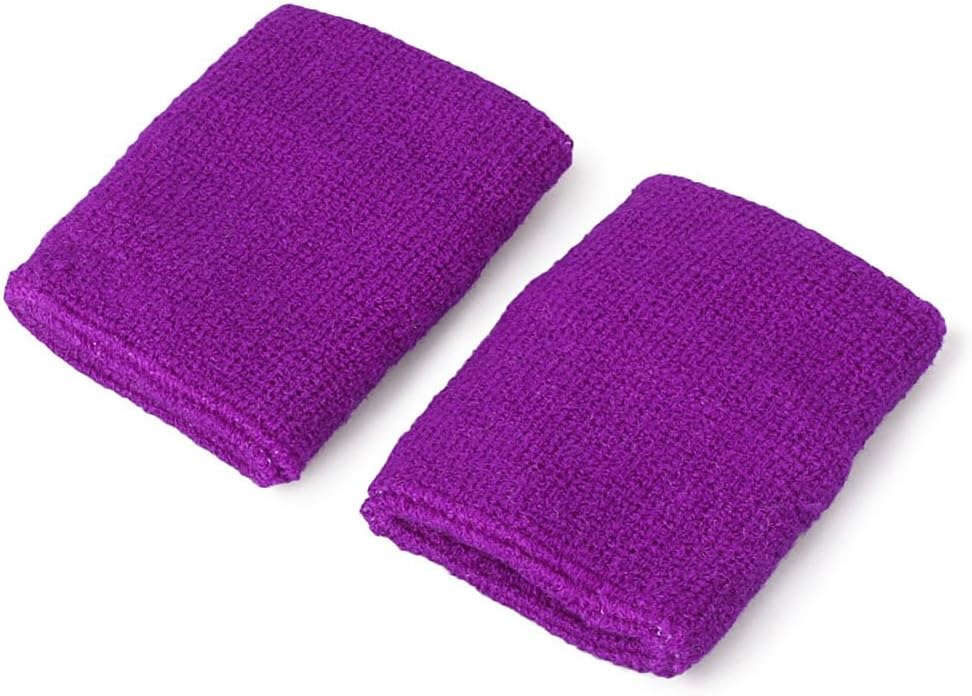 Mallofusa 10 Pack Colorful Sports Basketball Football Absorbent Wristband Party Outdoor Activity