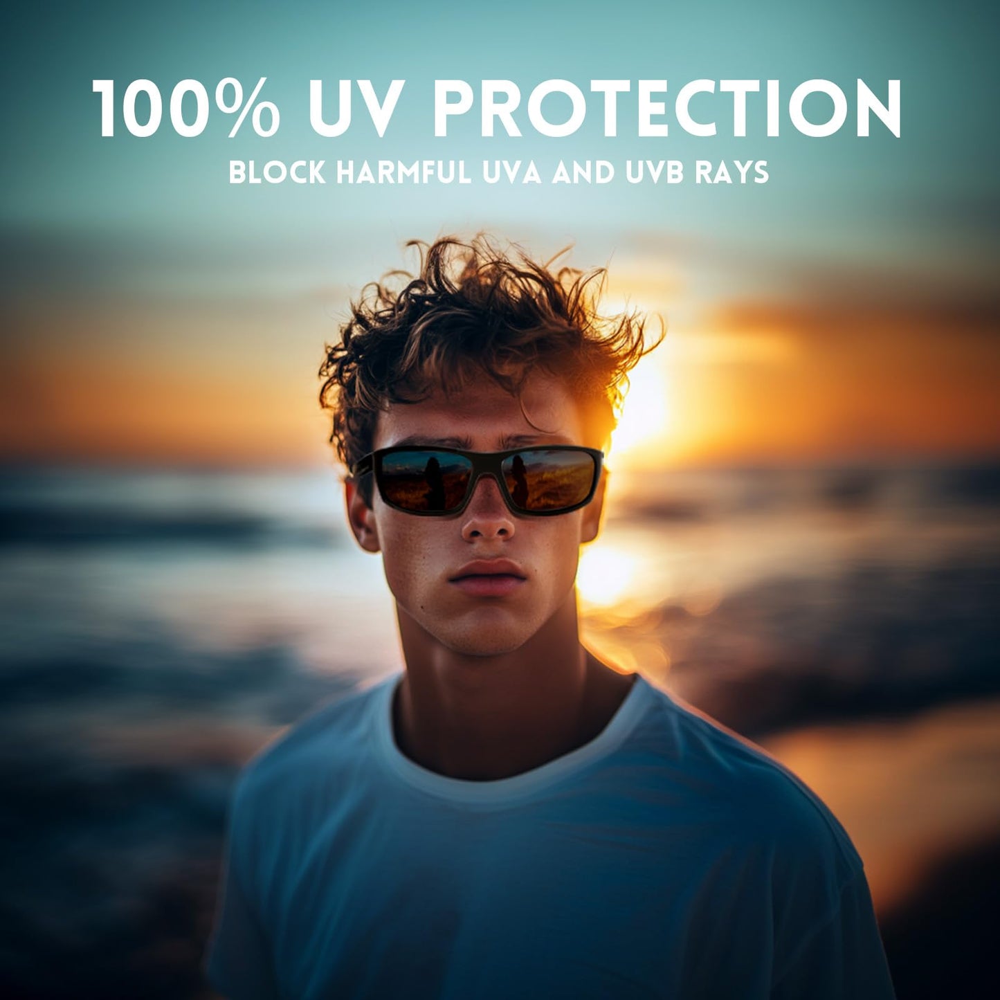 Karsaer Mar Polarized Sports Sunglasses,Ideal for Men and Women,for Fishing Running Kayaking Golf, UV Protection