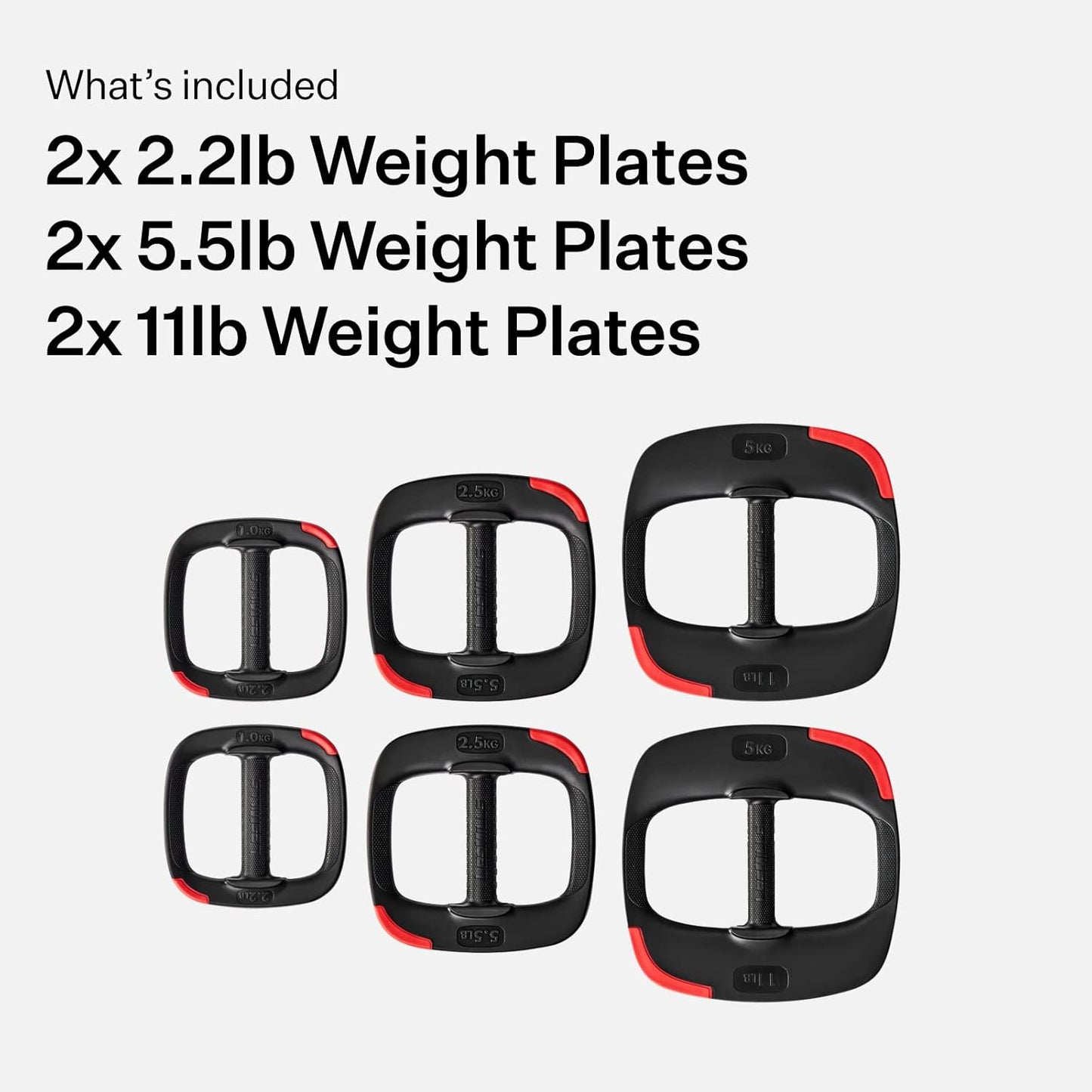 Les Mills™ Dual Purpose Ergonomic Exercise Weight Plates for Total Body Workouts