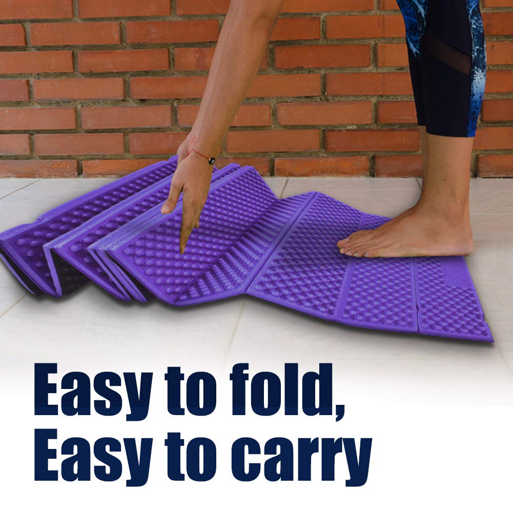 Luqeeg Foam Sleeping Pad Camping Mat, Outdoor Foam Camping Mat Folding Beach Tent Sleeping Pad Mattress ()