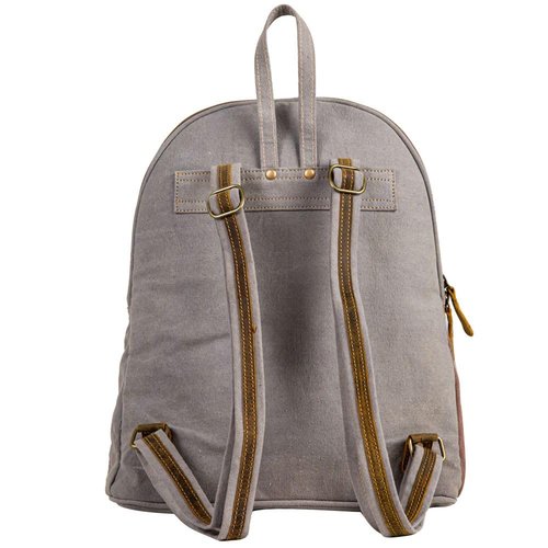 Myra Bag Western Leather Backpack Bag for Women, Upcycled Canvas Bag - Rigaud Rail