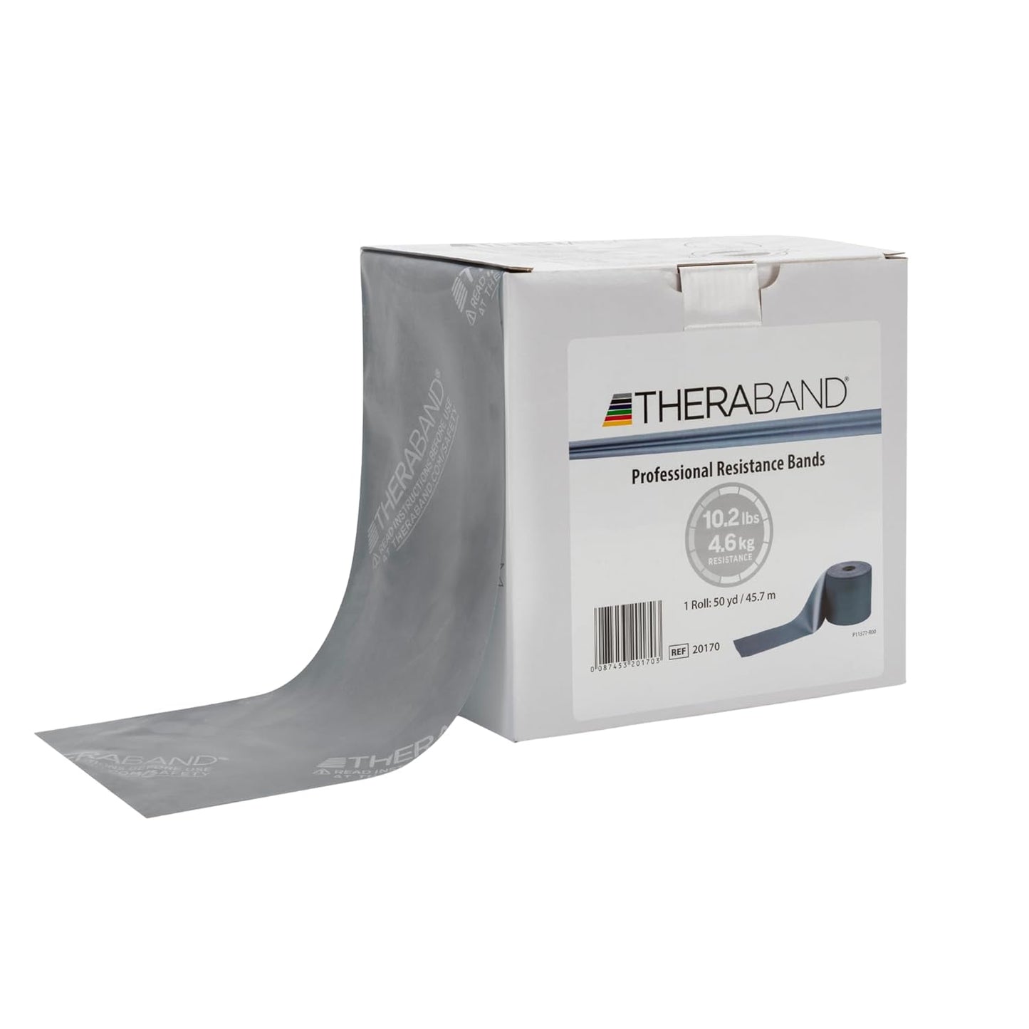 THERABAND Resistance Band, Green, Heavy, 50-Yard Roll, Latex Elastic Band for Exercise, Stretching, Physical Therapy, Yoga, Pilates, Home Workouts, Cut-to-Length, Color-Coded Levels