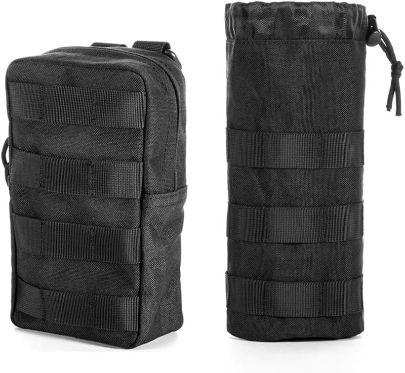 Upgraded Tactical Water Bottle Holder | Molle Pouch for Travel & Hydration