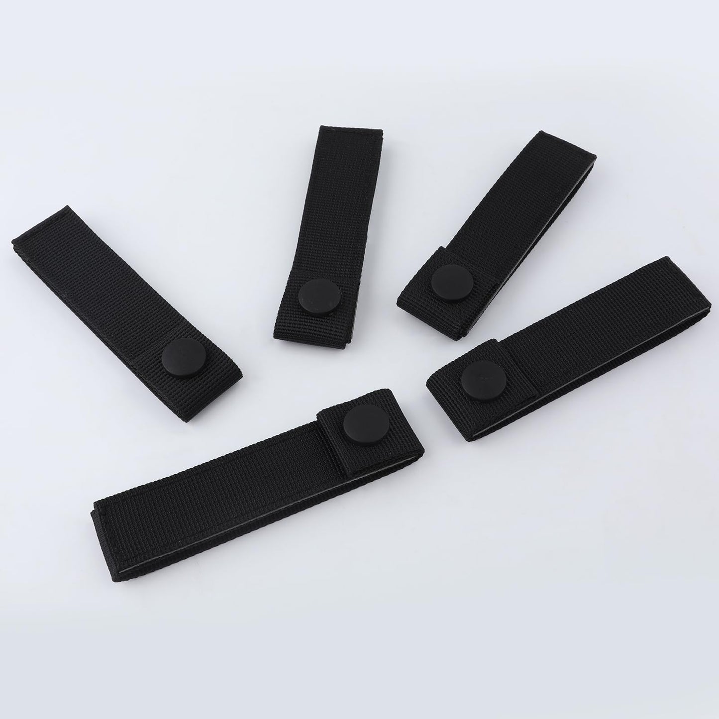 5pcs MOLLE Straps, MOLLE Webbing Straps Practical MOLLE Backpack Straps Nylon Snap Strap MOLLE Attachment Straps Accessories Strap Connectors for MOLLE