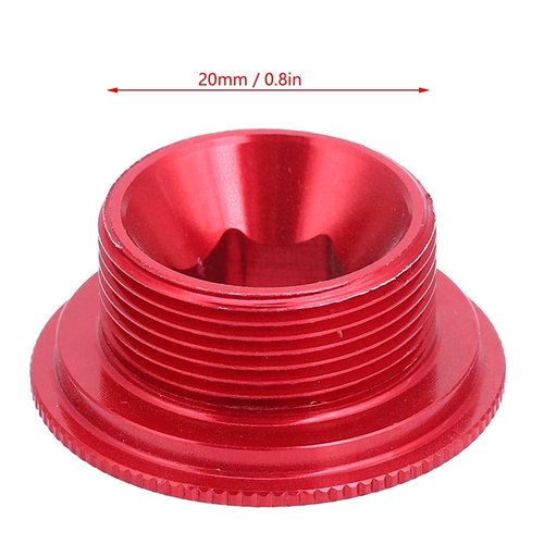 ANGGREK hollowtech Crank Tension Bolt Bicycle arm Cycling Screw 105 end Bike dust Covers Gold crankset m20 Bolts 2 Fixing ii preload m582 for Aries (Red)