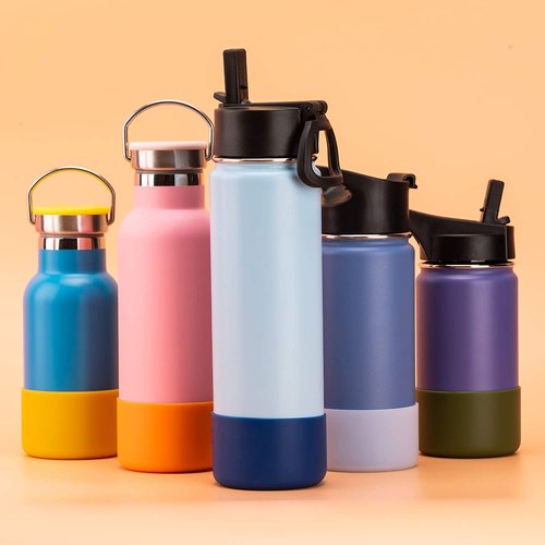 Boot for Hydroflask Water Bottle 32-40oz, BPA Free Bottom Silicone Sleeve Cover, Compatible with All Water Bottles with Bottom Width of 3.56in,Black
