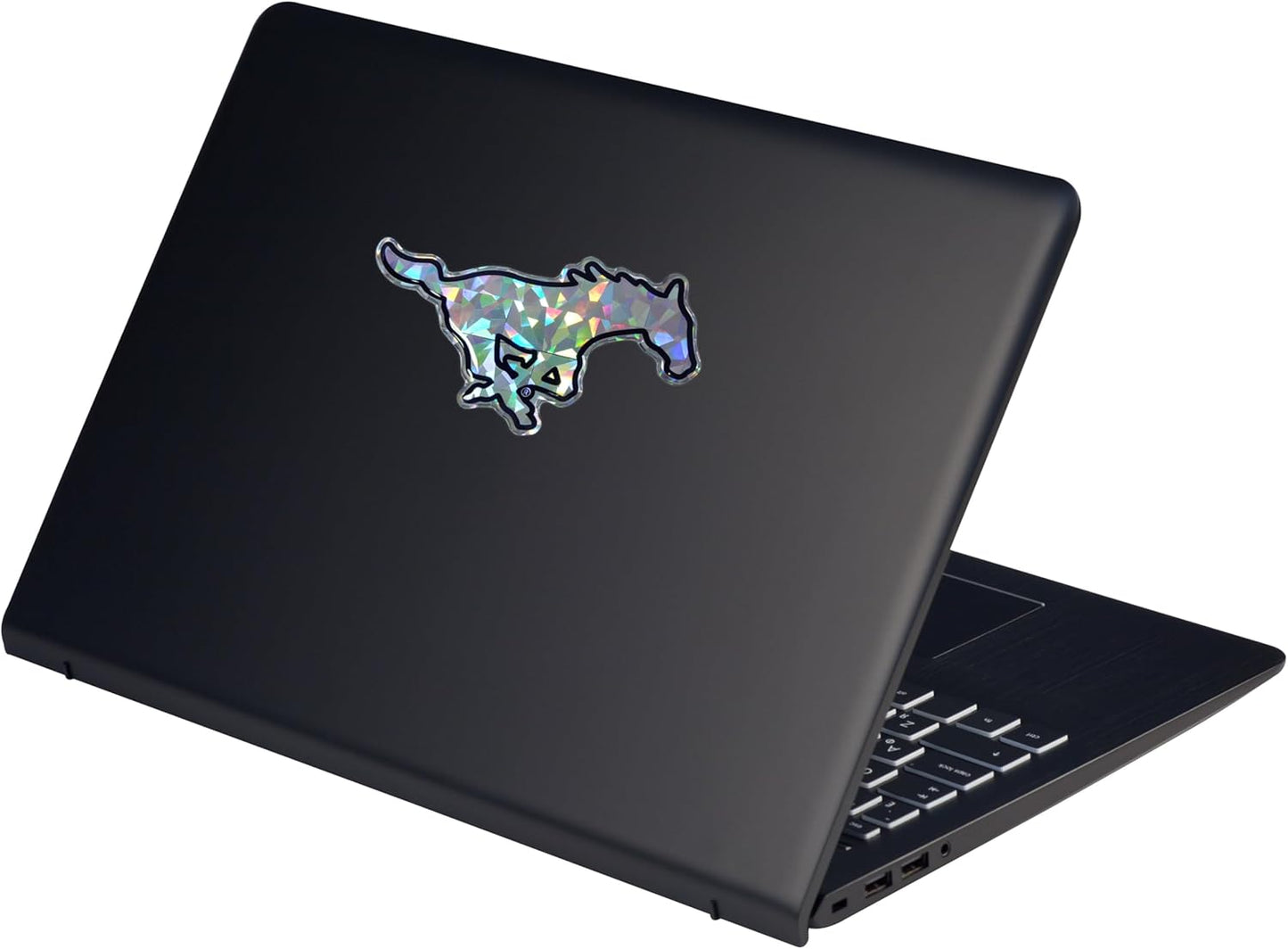 Elektroplate Officially Licensed SMU Mustangs Red & Blue Reflective Decal | Premium 3D Doming All Weather Sticker for Car, Water Bottle, Laptop, Tablet, Window, Cooler, Phone | Made in The USA