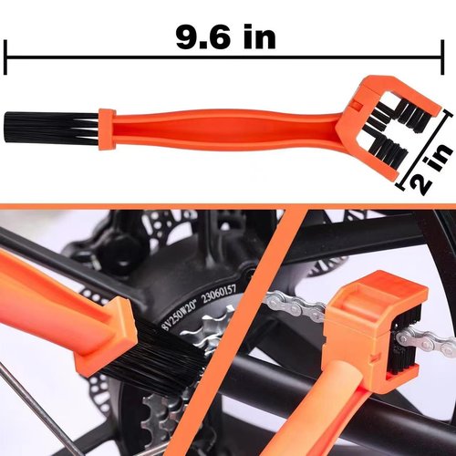 Boenoea Bicycle Cleaning Tools Set, Bike Clean Brush Kit, 4 Pcs Motorcycle Chain Brush for Gears Maintenance Cleaning Tools