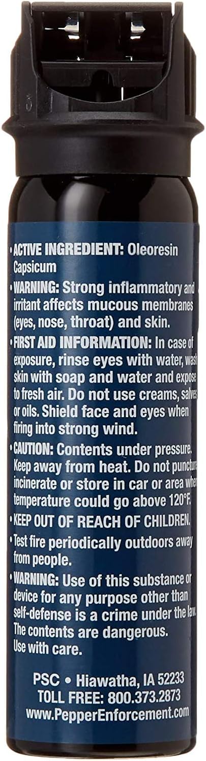 Fogger Pepper Spray for Self Defense - Maximum Strength 10% OC Fog Formula, Flip Top Safety Tactical Design, Personal Protection Devices